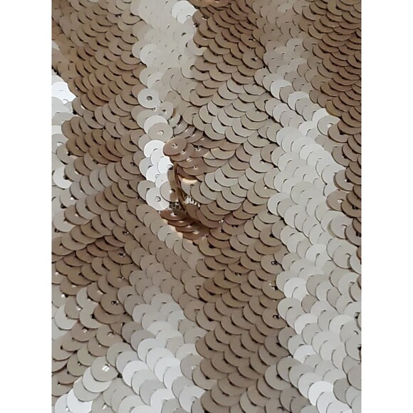 DKNYC Matte Gold Sequined Mini Skirt - Size 2x - Picture 4 of 10